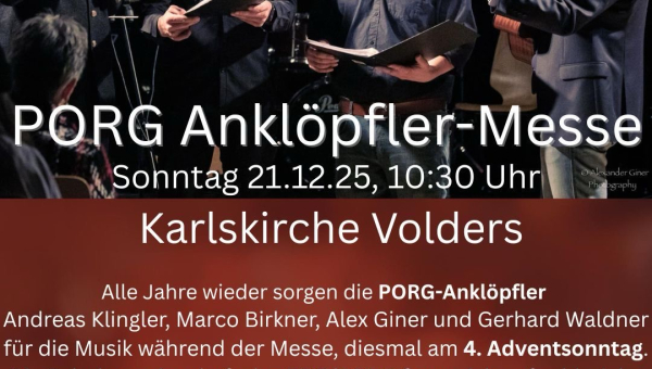 PORG Anklöpfler Messe
