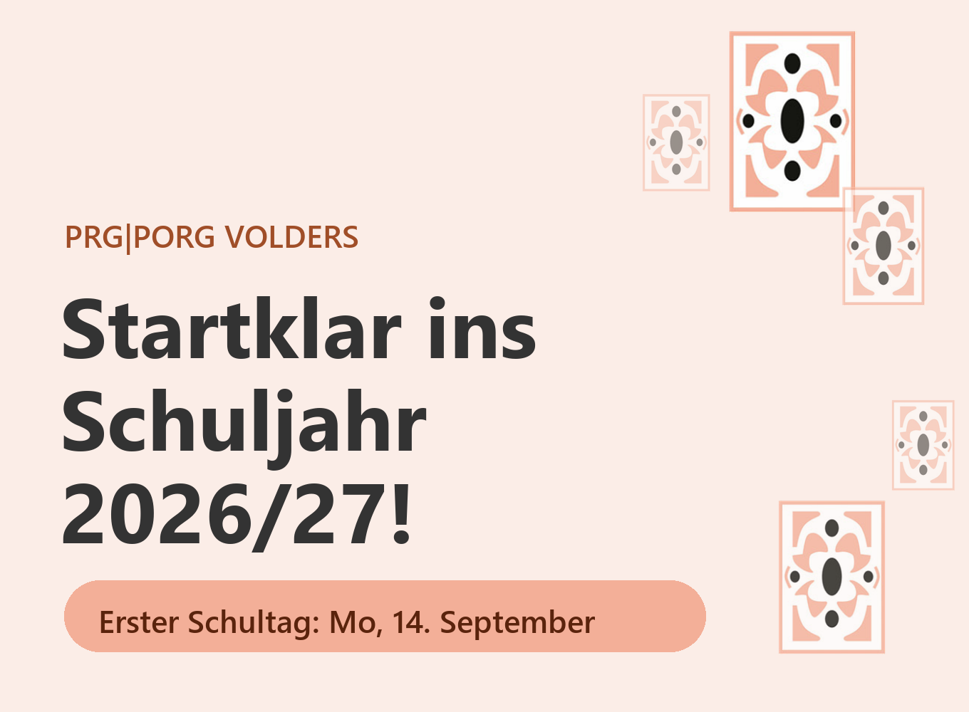 Startklar ins Schuljahr 2026/27!